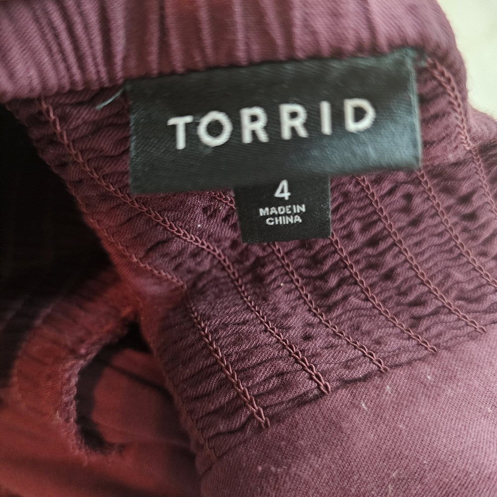 Torrid Lace Up Culotte Jumpsuit In 4 (26) - Picture 9 of 11